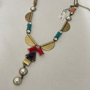 New Premier Design Brass‎ Pop Art Multi Media Long Statement Necklace